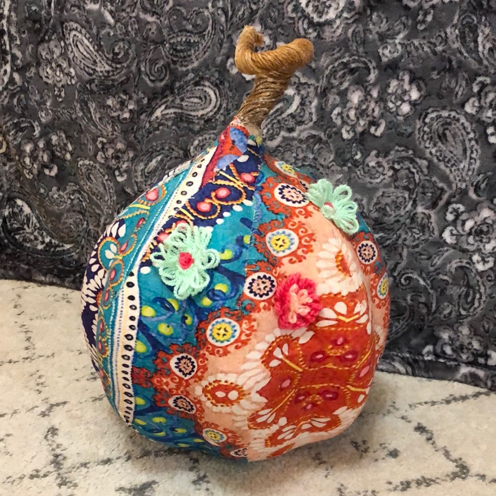 Beautiful and Unique Patchwork Pumpkin